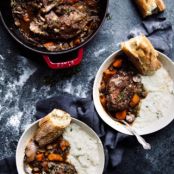 Paleo Coq Au Vin + Cheesy Cauliflower Grits