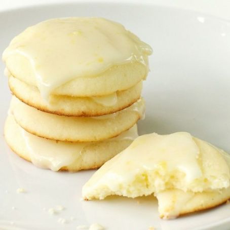 Lemon Ricotta Cookies with Lemon Glaze