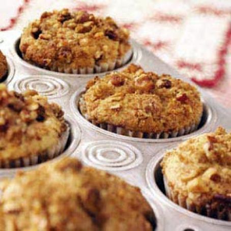 Nut-Topped Strawberry Rhubarb Muffins Recipe