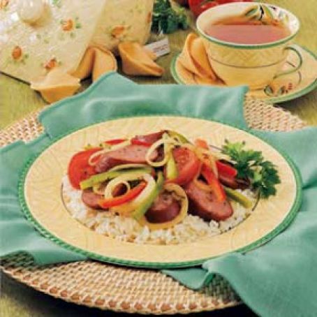 2002 Smoked Sausage Stir-Fry