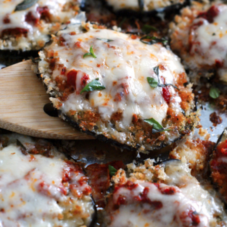Sheet Pan Eggplant Parmesan