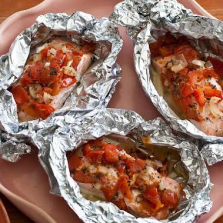 Salmon Baked in Foil