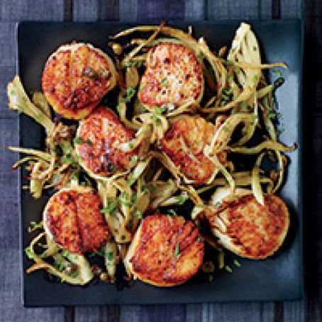 Scallops with Fennel Grenobloise