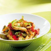 Turkey with Three Peppers