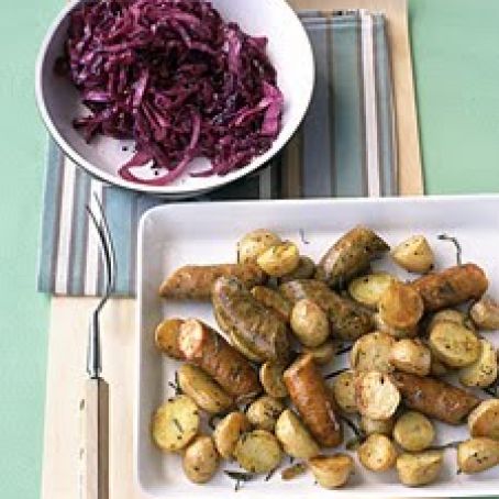 Roasted Chicken Sausage and Potatoes