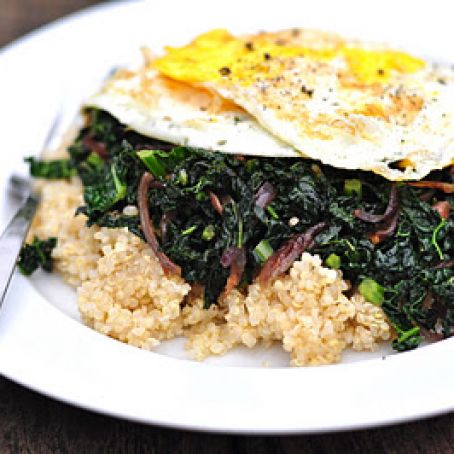 Kale with Caramelized Onions