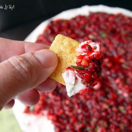 Cranberry JalapeñoCream Cheese Dip