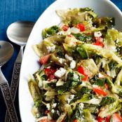 Stewed Escarole with Feta