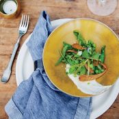 Peas with Ricotta and Spring Onion Kimchi