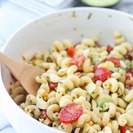 Cobb Pasta Salad with Red Wine Vinaigrette