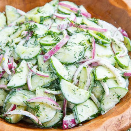 Creamy Cucumber Salad***