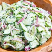 Creamy Cucumber Salad***