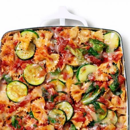 Baked Farfalle With Escarole and Zucchini