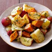 Mixed Roasted Potatoes With Herb Butter