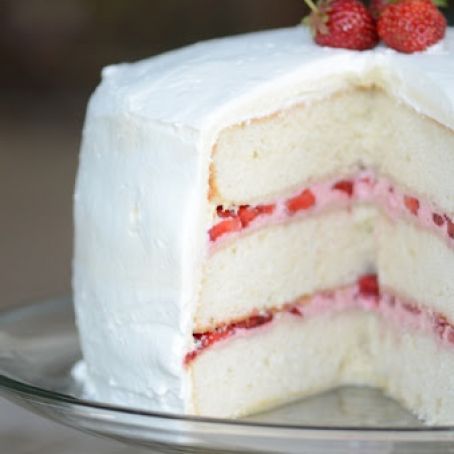 Strawberry tall cake