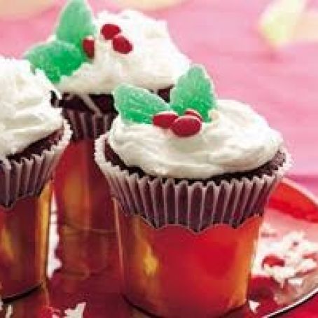 Red Velvet Cupcakes with Marshmallow Buttercream Frosting