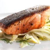 Pan-Roasted Salmon with Fennel Salad