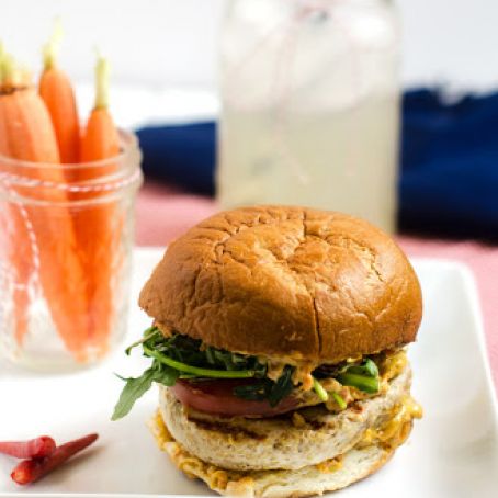 Quinoa Turkey Burgers with Sun Dried Tomato Aioli