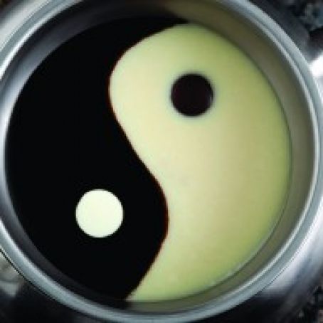 Yin and Yang Chocolate Fondue