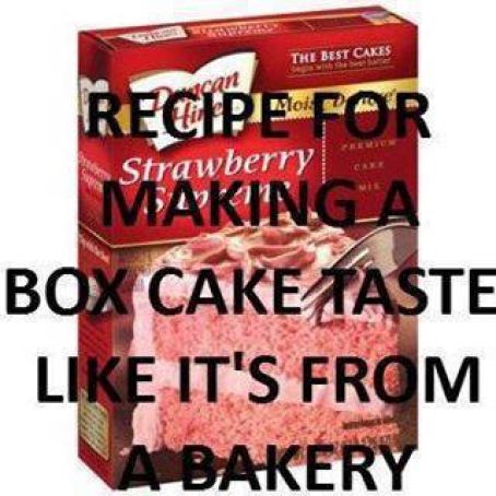 Make Box Cake Taste Homemade