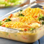 Cheesy Chicken and Rice Casserole - Recipe.com
