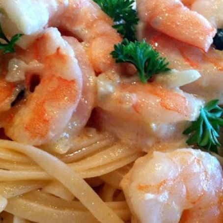 Shrimp Scampi Bake