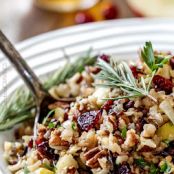 Cranberry Apple Pecan Wild Rice Pilaf