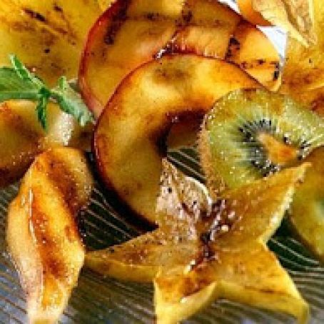 Grilled Fruit with Honey