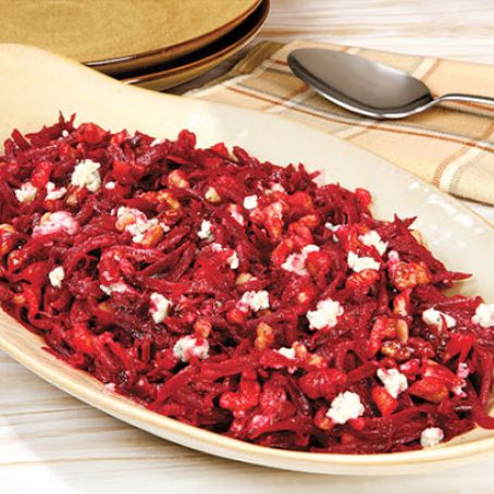 Beets with Walnuts and Blue Cheese