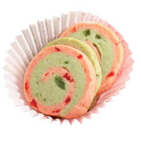 Cherry Pinwheel Cookies