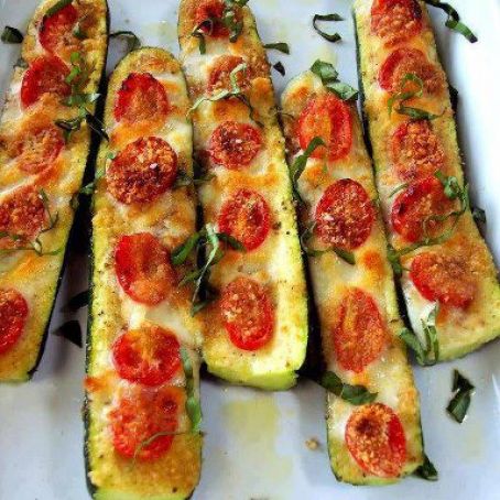 Zucchini halves - low carb   NOIT TESTED