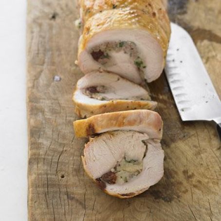 Stuffed Turkey breast cherry and sausage stuffing