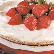 Strawberry chiffon pie