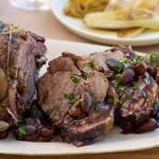 Syrah-Braised Lamb with Olives, Cherries and Endives