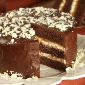 Bananas Foster Fudge Cake