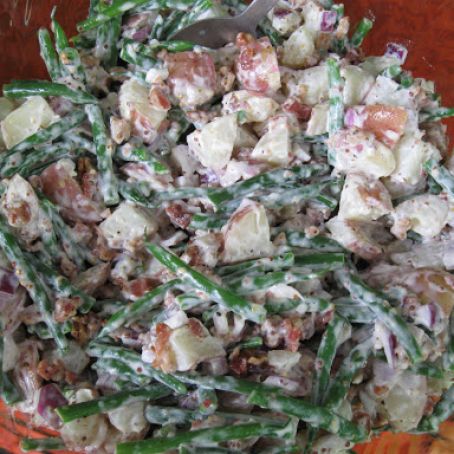 New Potato Green Bean Salad with Fresh Fennel & Bacon