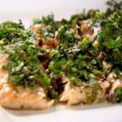 Roasted Salmon with Green Herbs (Ina Garten)