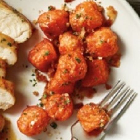 Glazed Sweet Potato Puffs