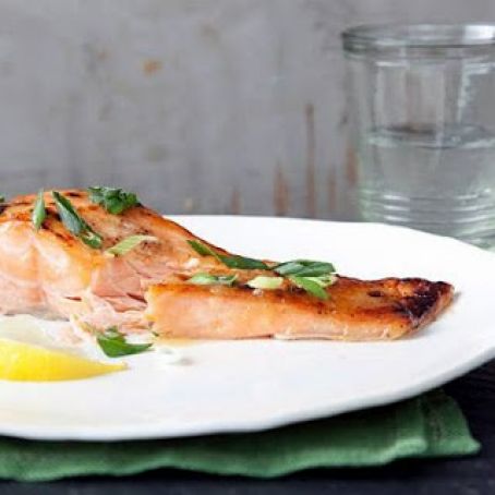 BROILED SALMON w/MISO & MIRIN