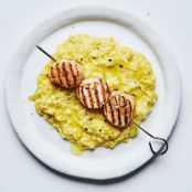 Grilled Scallops with Creamed Corn