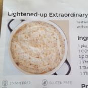 Lightened up Epicure Extraordinary Cheese Dip