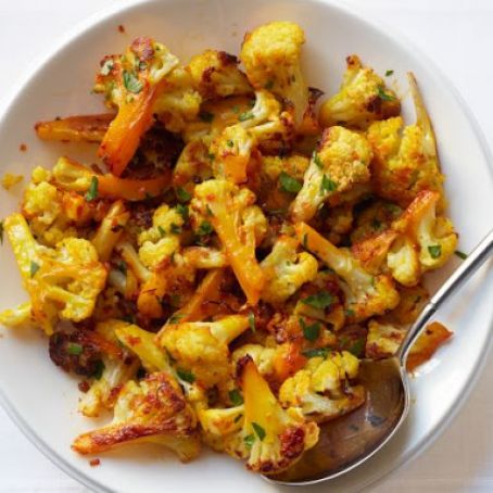 Saffron Roasted Cauliflower