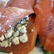 Stuffed Baked Salmon Dill