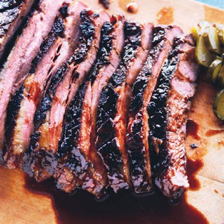 Brisket ~*~ Braised Brisket with Bourbon-Peach Glaze