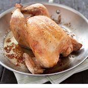 Weeknight Roast Chicken with Thyme Sherry Pan Sauce