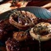 Grilled Steak and Vidalia Onions with Mustard-Worcestershire Vinaigrette