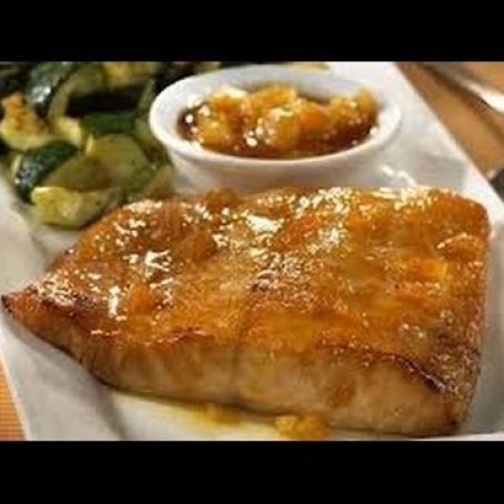 Apricot Glazed Flounder