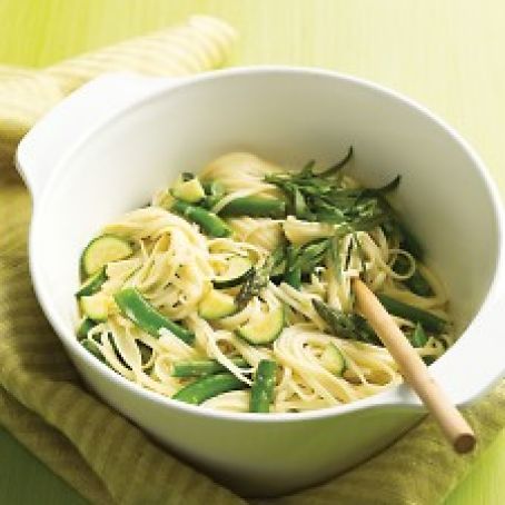 Linguini with Spring Vegetables