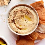 Garam Masala Hummus with Toasted Sesame Seeds