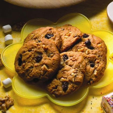 Raisin Nut Spice Cookies